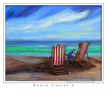 sillas de playa Pinturas al óleo